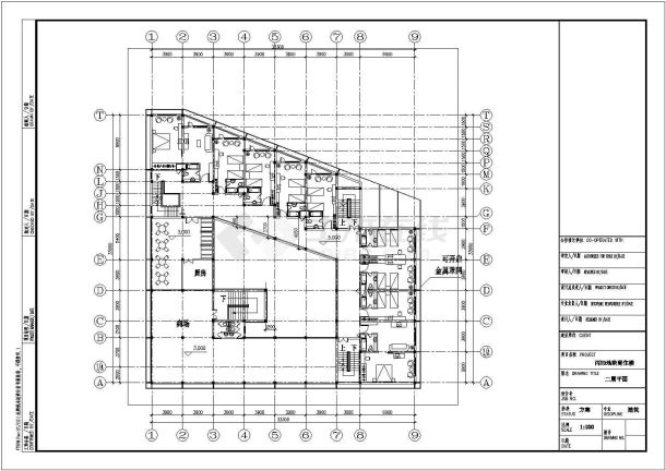 某地区商住楼方案建筑CAD设计图纸-图二