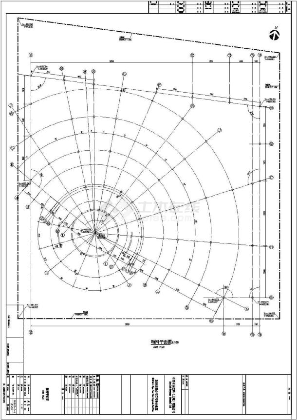 某地区某培训机构建筑CAD设计图纸-图一