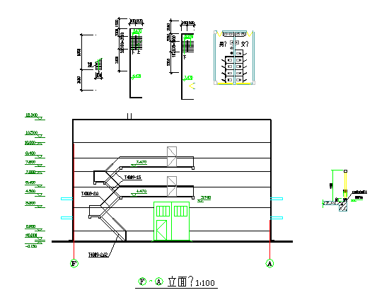 某市厂房车间建筑施工图（共6张）_图1