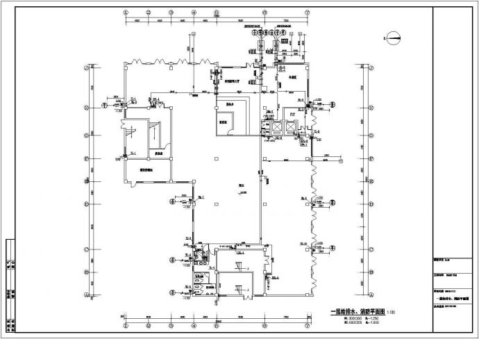 8层商务宾馆给排水设计施工图_图1