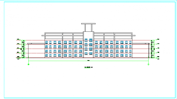四层12班多层教学楼建筑设计施工图-图二