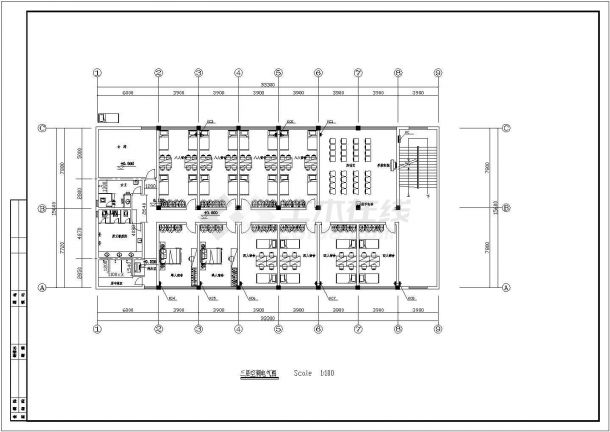 某地区综合楼建筑电气施工CAD图-图二