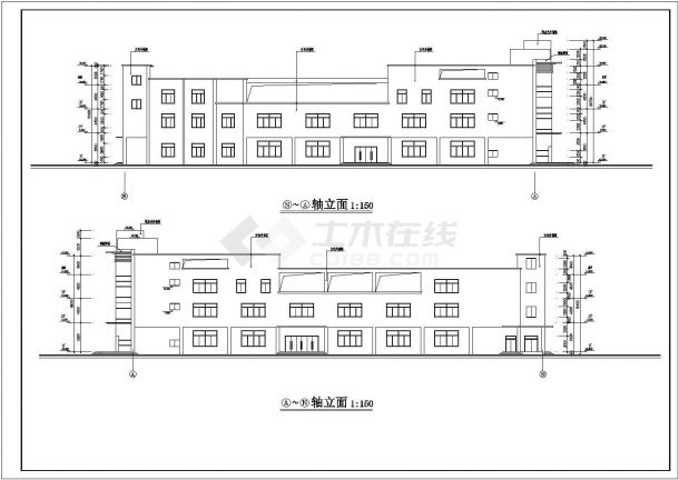 贵州省某城市三层大型超市全套施工图-图二
