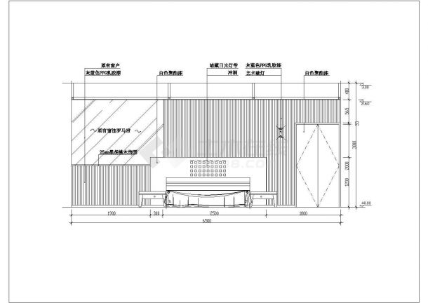 安徽省某城市市中心居住楼卧室设计图-图二