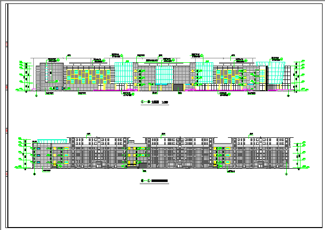 高层市中心商场框架结构建筑施工设计图_图1