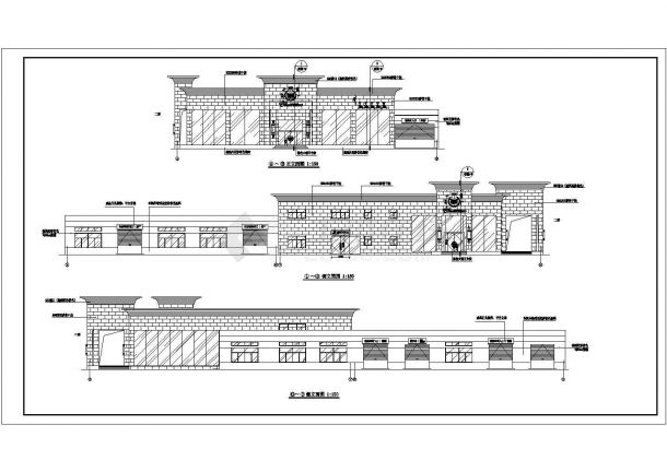 某地凯迪拉克4S店建筑CAD设计施工图-图一