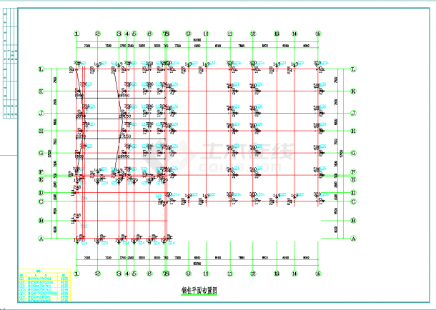 某地丰田4S店钢结构CAD设计施工图-图二