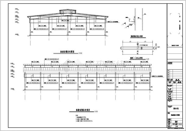 某24米跨管桁架溜冰场结构设计图-图一