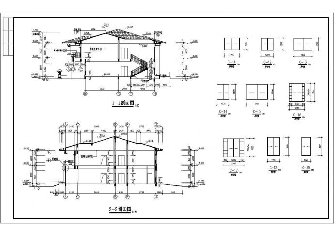 某地区二层幼儿园设计规划方案建筑图_图1