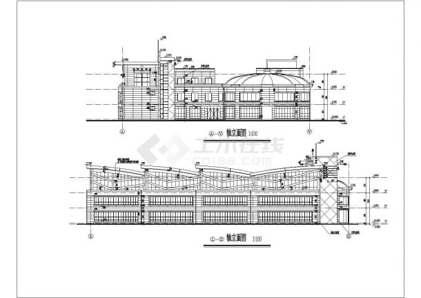 某地三层幼儿园规划设计方案建筑图-图二