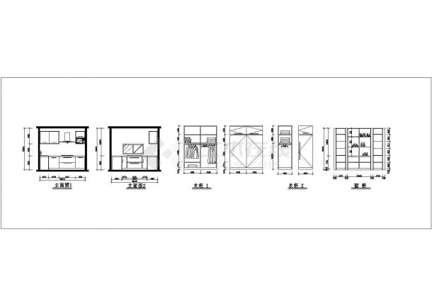 经典户型室内家装设计cad方案施工图纸-图一