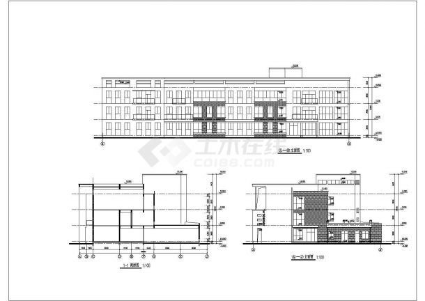 某地小区三层幼儿园建筑方案设计施工图-图二