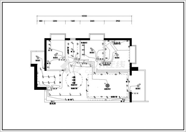 经典户型 室内家装全套cad施工图图纸-图二