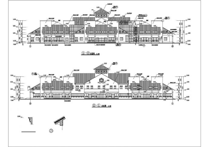 某北美风情别墅建筑CAD全套设计图_图1