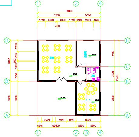 某地茶社建筑设计施工图（共4张）-图二