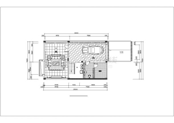 某二层别墅建筑全套设计CAD图纸-图二