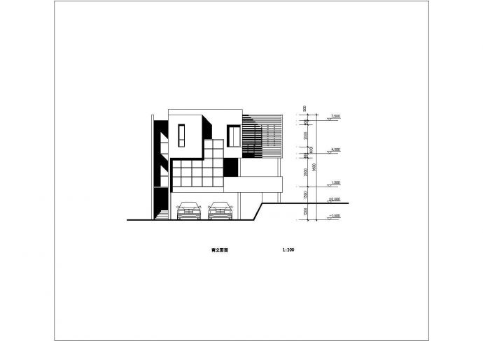 某市豪华私人别墅建筑设计施工图纸_图1