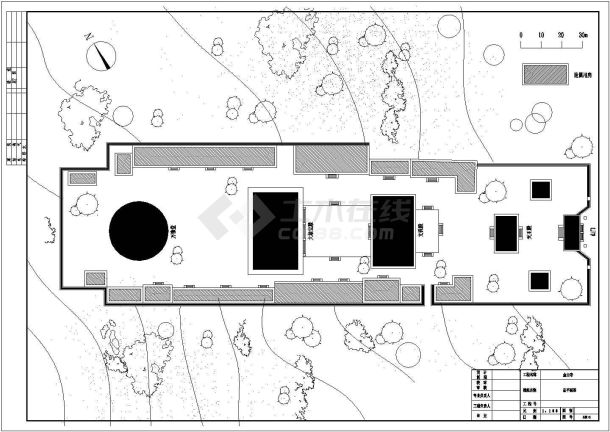 某地区观音宝殿建筑施工CAD设计图纸-图一