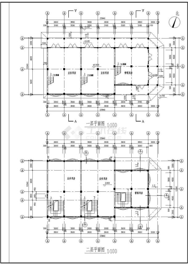 某地区古建筑全套施工CAD设计图纸-图二