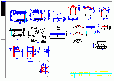 某地区龙吟寺双亭建筑CAD设计图纸-图二