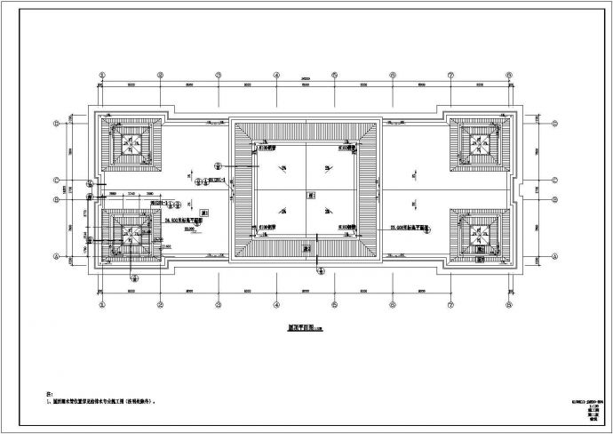 六层欧式商务办公楼详细建筑施工设计图_图1