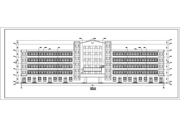 技师学院商业综合楼坡屋顶建筑设计施工图-图二