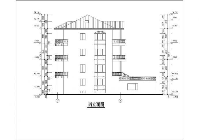 某江南民居建筑详细施工CAD图纸_图1