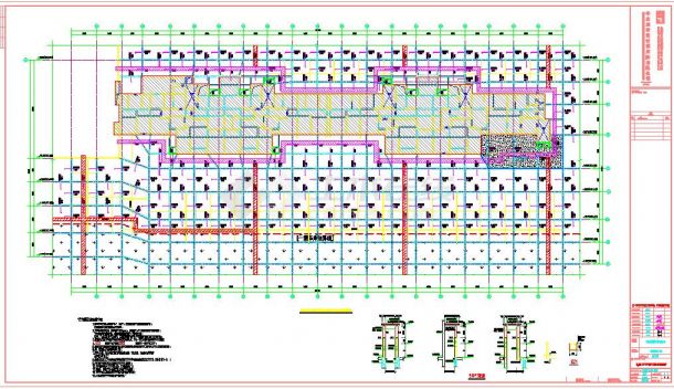 地下车库全套结构图纸-图二