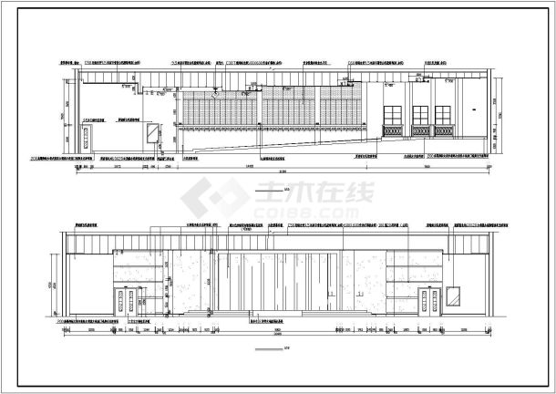 报告厅建筑设计施工图（共14张）-图一