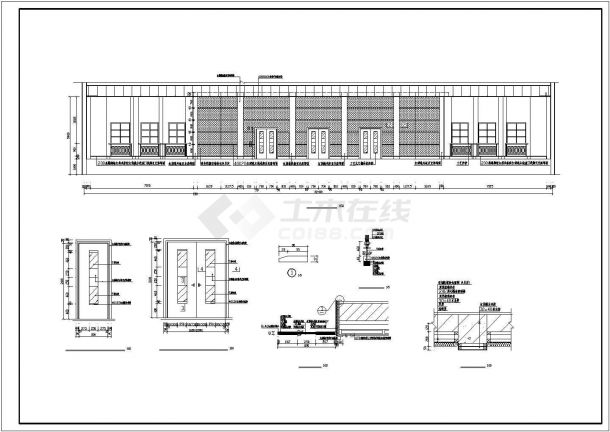 报告厅建筑设计施工图（共14张）-图二