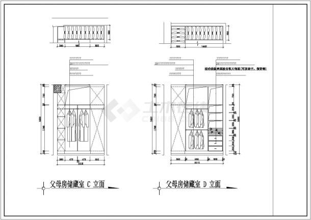某地区小区商品房建筑施工设计CAD图-图一