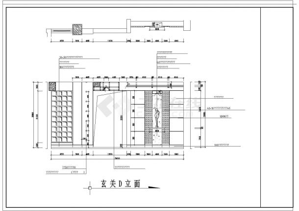 某地区小区商品房建筑施工设计CAD图-图二