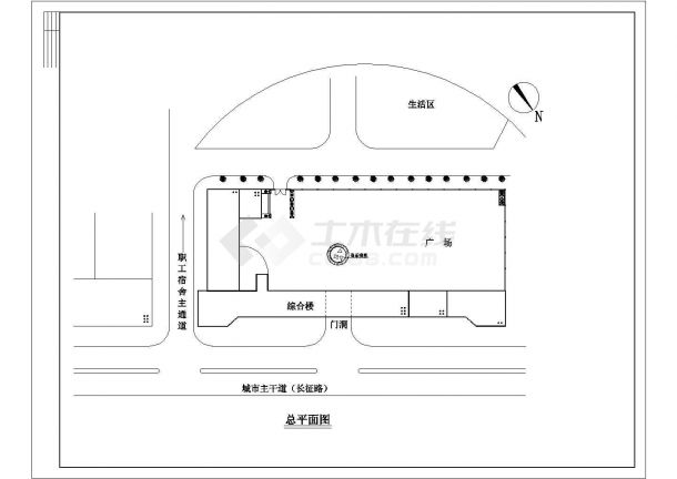 宾馆客房整套室内装修方案cad平面图-图二