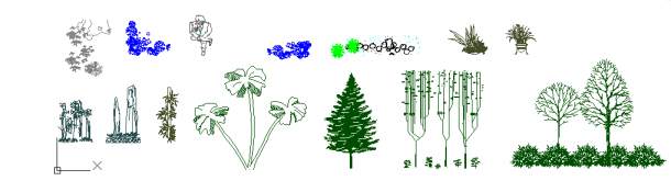 各种植物平面CAD套图-图一