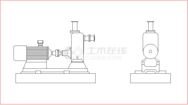 各种泵的安装CAD建筑布置参考图-图一