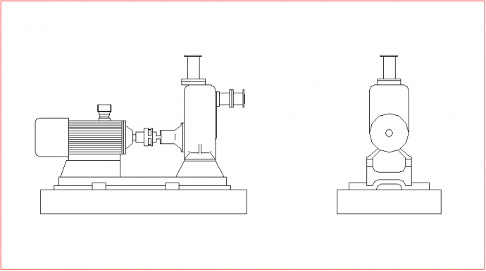 各种泵的安装CAD建筑布置参考图_图1
