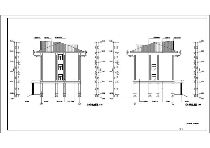 四层商业综合楼砖混结构施工建筑设计图_图1