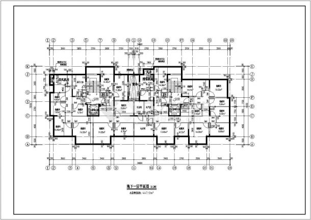 十一层多卧室小高层住宅户型建筑设计图-图一