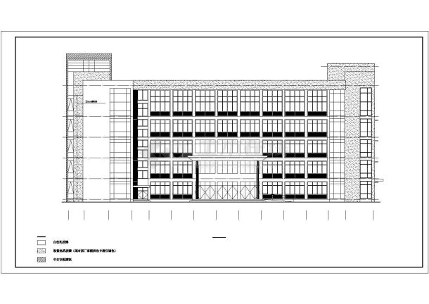 一套完整的教学综合楼建筑施工图-图一