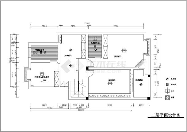 别墅建筑装修设计cad剖面施工图纸-图二