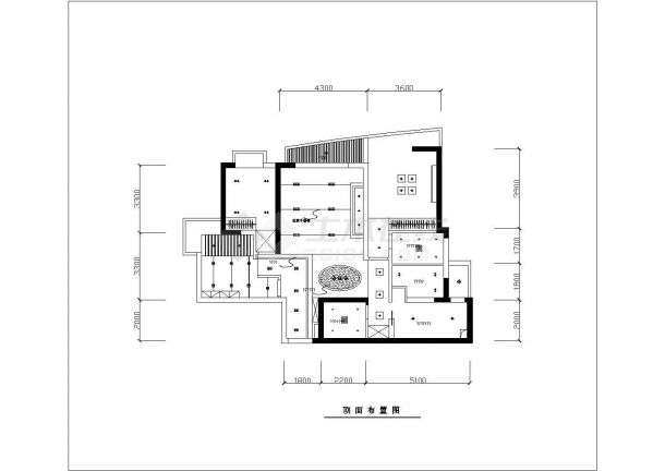经典室内家装设计cad平立剖面施工图-图二