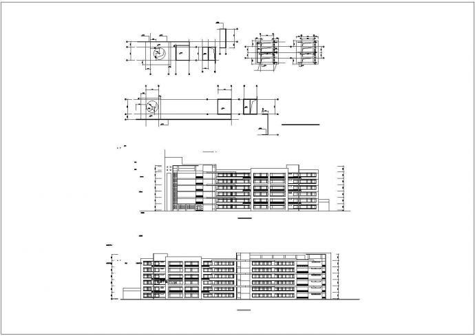 某地大学教学楼建筑CAD设计施工图_图1