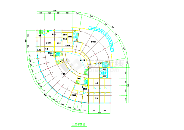 某大学星级会馆建筑CAD设计方案图-图二