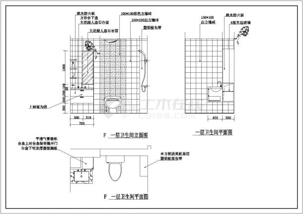 整套经典家庭室内装修方案cad平面图-图二