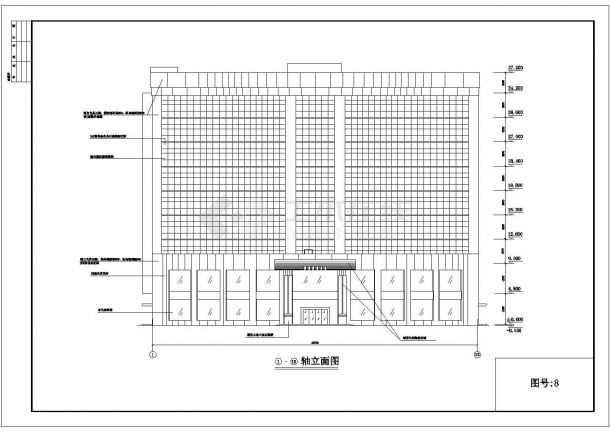 四星级酒店全套设计建筑CAD图纸-图二