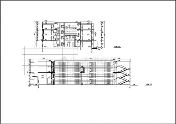某小学建筑CAD方案设计图纸(总平面)-图一