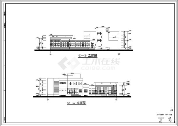 某地二层幼儿园建筑规划设计施工图-图二