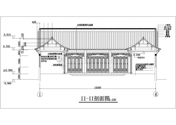 某地区准提庵建筑施工CAD设计图纸-图二