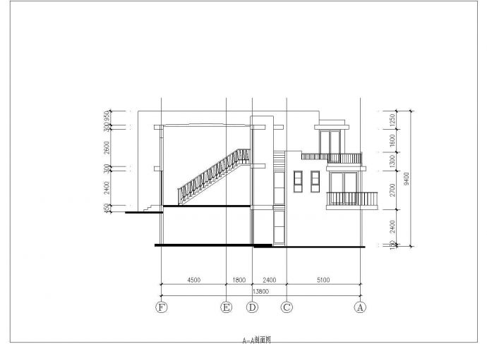 现代风格三层别墅建筑施工设计方案户型图_图1