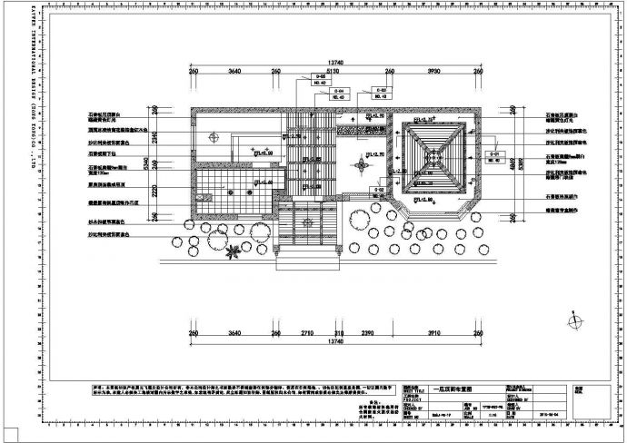 某市新古典三层别墅室内装修CAD图纸_图1